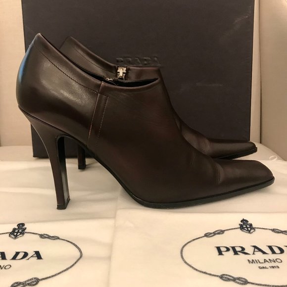 Prada Leather Ankle Boots - Picture 2 of 4